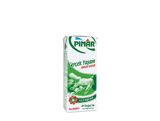 Pınar %3.3 Yağlı Süt 200 ml