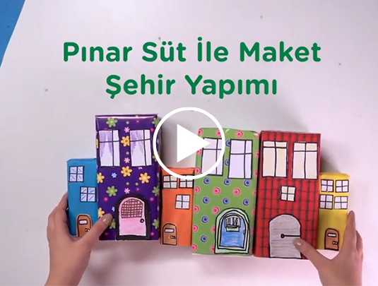 Pınar Süt ile Maket Şehir Yapımı