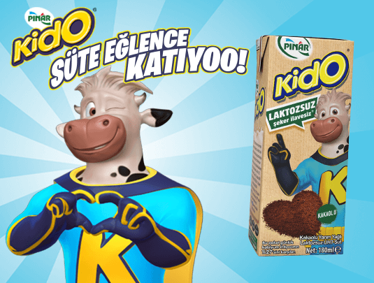 Pınar Kido Şeker İlavesiz Laktozsuz Kakaolu Süt!