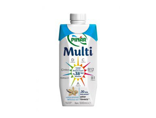 Pınar Multi Vanilya Aromalı Laktozsuz Süt 500 ml