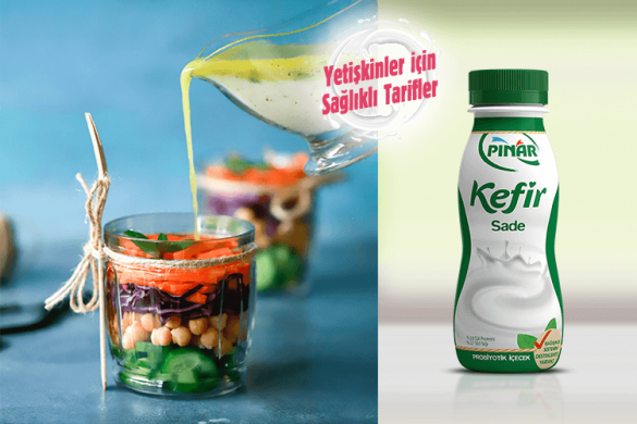 KEFİR SOSLU PRATİK SALATA