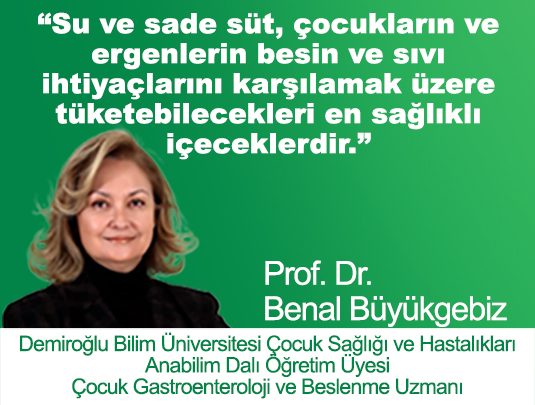 SU VE SADE SÜT, ÇOCUKLARIN VE ERGENLERİN TÜKETEBİLECEKLERİ EN SAĞLIKLI İÇECEKLERDİR