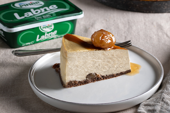 PINAR LABNELİ VE KAHVELİ KESTANELİ CHEESECAKE