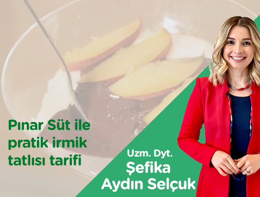 PINAR SÜT İLE İRMİK TATLISI TARİFİ