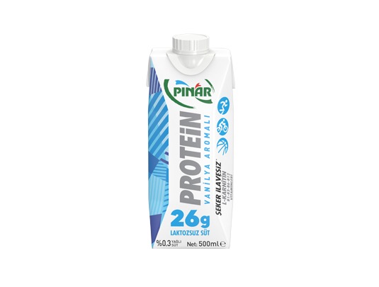 Pınar Protein Laktozsuz Vanilyalı Süt 500 ml