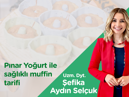 PINAR YOĞURT İLE SAĞLIKLI MUFFİN TARİFİ